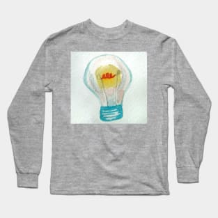 Watercolor Lightbulb! Long Sleeve T-Shirt